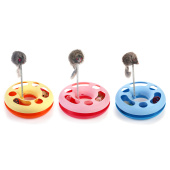 Чистый котик Игрушка для кошек Трек-круг с мышью на пружине 25*7,5 см