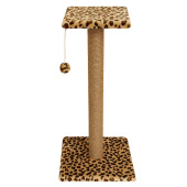 Gamma Когтеточка "Стойка №16" длинная с полочкой и игрушкой разноцветная, 36*36*76 см