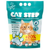 Cat Step Arctic Breeze АКЦИЯ +20% БЕСПЛАТНО Наполнитель впитывающий силикагелевый, 4,5 л