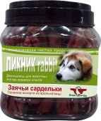 Грин Кьюзин Лакомство для собак ПИКНИК 2, Сушеные колбаски из кролика в натуральной оболочке, 750 г