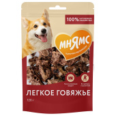Мнямс Лакомство На каждый день для собак Легкое говяжье 120 г