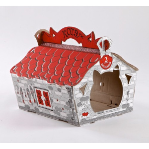 Россия Домик картонный котэДЖ, 28*36,5*32 см