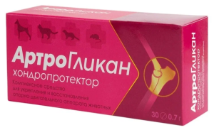 Россия Артрогликан таб. укрепление опорно-двигательного аппарата животных,