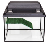 GoldFish Террариум 35л черный с мостиком 38,5*34*28,4 см
