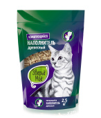 Зверьё Моё наполнитель древесно-комкующийся 2,5 кг