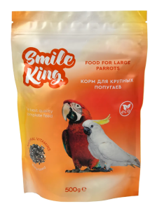 Smile King Корм для крупного попугая, 500 г