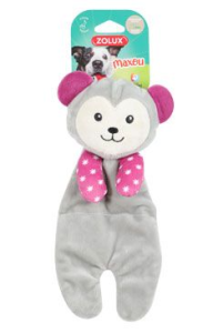 Zolux Плюшевая шуршащая игрушка с пищалкой "Игривая обезьянка", 26 см
