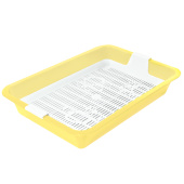 Gamma Туалет для кошек c сеткой мини "Барсик", желтый, 32,5*23,5*6 см