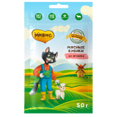 Мнямс Лакомство для кошек «мясные кубики» из ягненка линии Кот Федор "Фермерская Ярмарка" 50 гр.