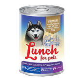 Lunch For Pets Мясное ассорти с рубцом в желе 400 г