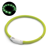 Triol Ошейник светодиодный "Шнурок" S (заряжается от USB), салатовый, 10*500мм, серия NIGHT CITY