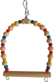 Россия Игрушка для птиц Качели для птиц с бусинами "РИКА" 11*14 см