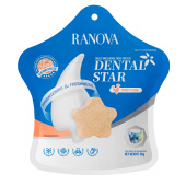 Ranova Лакомство для кошек сублимированное Звёздочка для зубов с курицей и морковью, 36 г