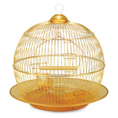 Triol Клетка 350G для птиц круглая , золото, d350*330мм