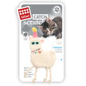 GiGwi Игрушка мягкая для кошек "Лама с кошачьей мятой", 150 мм