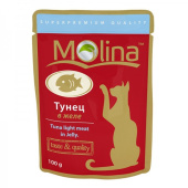 Molina консервы для кошек (тунец в желе) 100 г