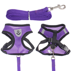  Шлейка с поводком 118 см "Sweet puppy" размер S, цвет 