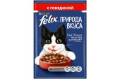 FELIX Влажный корм для кошек природа вкуса, говядина 85 г