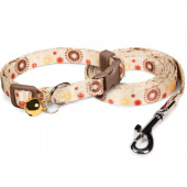 Россия Комплект ошейник и поводок нейлоновый "Солнышко" XS, 10*200-300 мм; 10*1200 мм