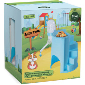 Triol Домик-поилка-кормушка для мелких животных "3в1", 60мл, d120/120мм, серия LITTLE TOWN