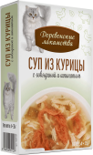 Деревенские лакомства Суп из тунца с говядиной/шпинатом 4x35г