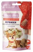 Грин Кьюзин Лакомство для собак TRUE LOVE : КУБИКИ мясо кролика и козье молоко, 50 г