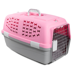 Triol Переноска для животных c металлической дверцей "Косточки" М, 550*350*320 мм серия TRAVEL