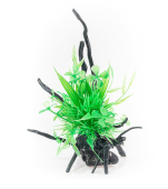 BARBUS Коряга с растениями 23*17*15 см DECOR 209