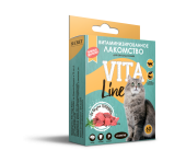 Secret Vita Line, витамины для кошек, с L-каратином, говядина, 60 табл