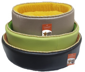 Дружок 8/3 Лежанка Круглая с подушкой+кожа+шнур, 50*50*16 см