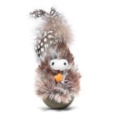 GiGwi Игрушка для кошек Птичка со звуковым чипом и перьями 7/14см, серия CATCH & SCRATCH ECO,