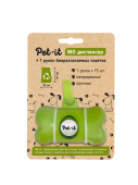 Pet-it  биодиспенсер + 1 рулон биоразлагаемых пакетов без ручек, 22x33 см