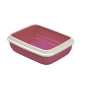 IMAC Туалет JERRY для кошек с бортом, розовый 50*40*14,5 см