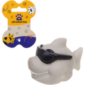  Игрушка резиновая с пищалкой "Акула" 9,5 см