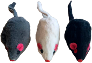 Кулешов Игрушка для кошек "Мышь" 8 см, плюшевая (№9)