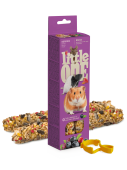Little One Лакомство, палочки для хомяков, крыс, мышей и песчанок, с ягодами, 2 шт. по 60 г