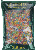 BARBUS Грунт для аквариума "Микс", натуральный, каменная крошка, цвет: синий, зеленый, желтый, 5-10 мм, 3,5 кг