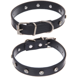  Ошейник для собак и кошек со стразами "На стиле", 2см, размер S, 28*30 см 