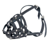 Зооник Намордник Кожа №С (стаффорд)