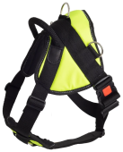 Каскад Шлейка нейлон с грудью (разм. S), шея 55-65 см, грудь 55-70 см, фаст с блокировкой,лимонная