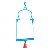 Бриллиант Игрушка для птиц Качели с пластмассовым колокольчиком 