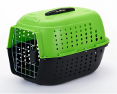 Чистый котик Переноска для домашних животных 58х38х34 см, зеленый