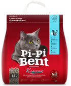 Pi-Pi-Bent Классик, наполнитель для кошек, комкующийся, 5 кг