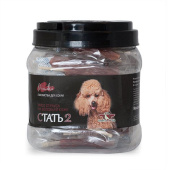 Грин Кьюзин Лакомство для собак Грин Кьюзин МИНИКИ СТАТЬ 2, Сушенное мясо страуса на воловьей коже для мини пород, 430 г