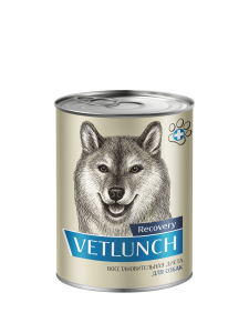Vetlunch Recovery для собак Восстановительная диета, 340 г