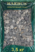 BARBUS Грунт для аквариума "Феодосия №3", натуральный, галька, 10-15 мм, 3,5 кг