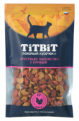 TiTBiT Лакомство для кошек хрустящее с курицей 60г