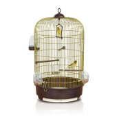 IMAC Клетка LUNA для птиц, золото, круглая, 40*65 см