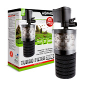 AQUAEL Turbo Filter Фильтр внутренний 2000 для очистки воды в аквариумах 350-500 литров, 27 Вт, 2000л/ч, черный
