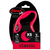 Flexi 3 м, 12 кг, Нью Классик XS, лента, красная